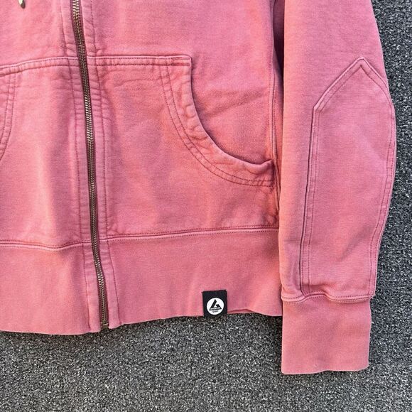 American Giant Classic Full Zip Sweatshirt Hoodie Size Medium Salmon Pink - Picture 2 of 8